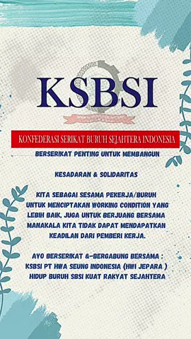 #buruhpabrik  #pwjjepara  #fyypppppppppppppppppp  #jialeindonesiatextile  #sbsi 