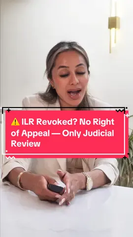 If your Indefinite Leave to Remain is revoked, you lose all legal status in the UK. There’s no appeal — only judicial review. Delay could mean detention or removal. Get urgent legal advice now. #ILR #UKImmigration #JudicialReview #ImmigrationLaw #DeportationRisk