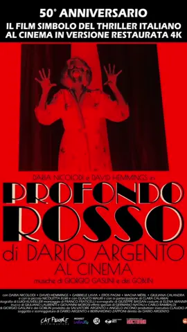 Uno dei miei film preferiti. Uno dei capolavori di Dario Argento e uno dei più bei thriller mai arrivati sul grande schermo. 50 anni per una pellicola che ha segnato la storia del cinema. Voi cosa ne pensate?  #profondorosso #darioargento #torino #filmthr8ller #thriller 
