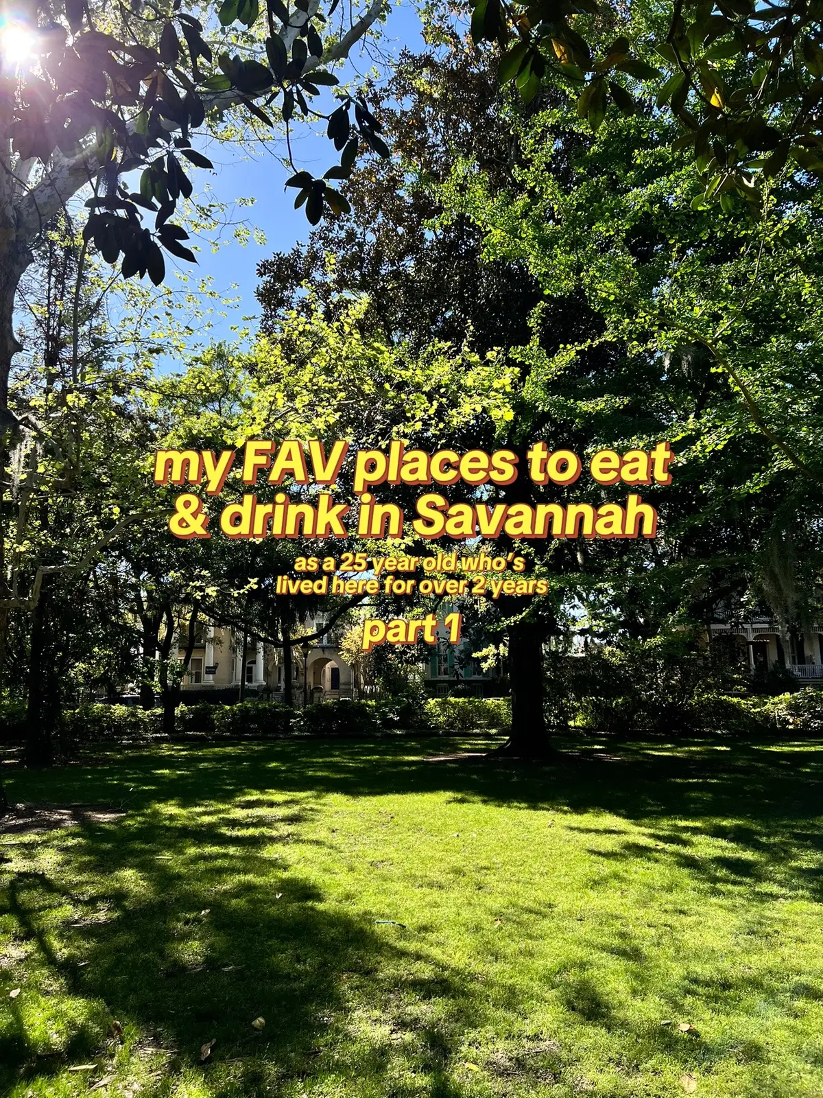 My fav places to eat and drink, coming from a 25 year old who’s lived in Savannah for 2 years now😗 Part 2 coming! #fyp #sav #savannah #savannahga 