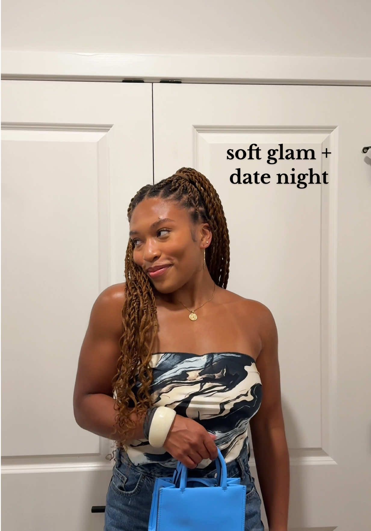 soft glam girl til the end 💕 // and for the first time ever, I wasn’t in a rush 🙂‍↕️🤏🏽  #softglammakeup #datenight #datenightoutfit #falloutfitinspo #senegalesetwists #twiststyles #fyp  products + outfit: @PATTERN Beauty @elfcosmetics @tarte cosmetics @Fenty Beauty @Laura Mercier @NYX Professional Makeup @L’Oréal Paris @abercrombie @Abercrombie and Fitch @prettylittlething @TORY BURCH @ZARA 