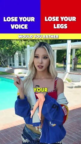 WYR lose your voice OR your LEGS 🔇💀 #다영 #Dayoung #wouldyourather #DIVEStudios