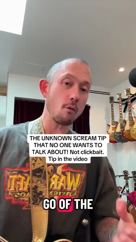 The unknown scream tip that one one wants to talk about  #fyp #screaming #metaltok #mattheafy #trivium 