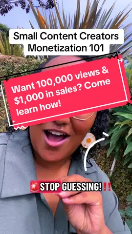 Small content creators, monetization on TikTok doesn’t have to be so hard! Please follow the tips and strategies I’ve shared in my videos and come to my lives. In 6 weeks you’ll be able to replicate my results FASTER than I did. #tiktokalgorithm #tiktoktips #monetization #monetizationontiktok #creatorsearchinsights 🚨make sure you’re also follow both of these official accounts to learn directly from TikTok @tiktok creators @TikTok Creator Academy 
