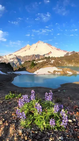 I’m obsessed with the pnw mountains #pnw #mountains #lake #hiketok #photography 
