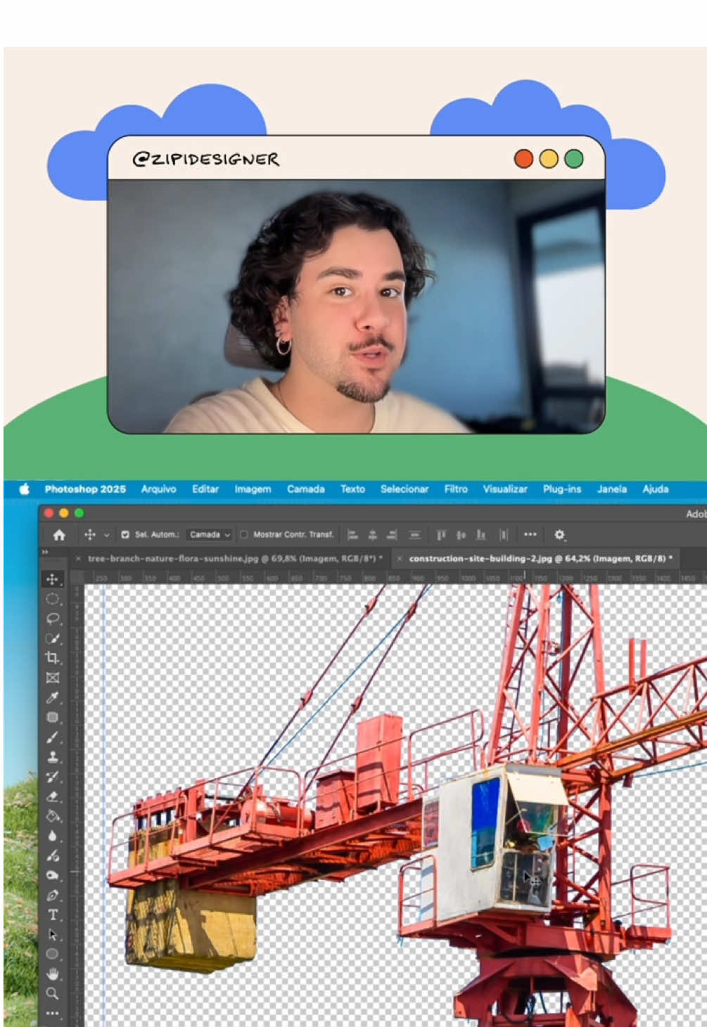 Como remover o fundo de imagens complexas no Photoshop✨ #designer #photoshop #designgrafico #freelancer #design 
