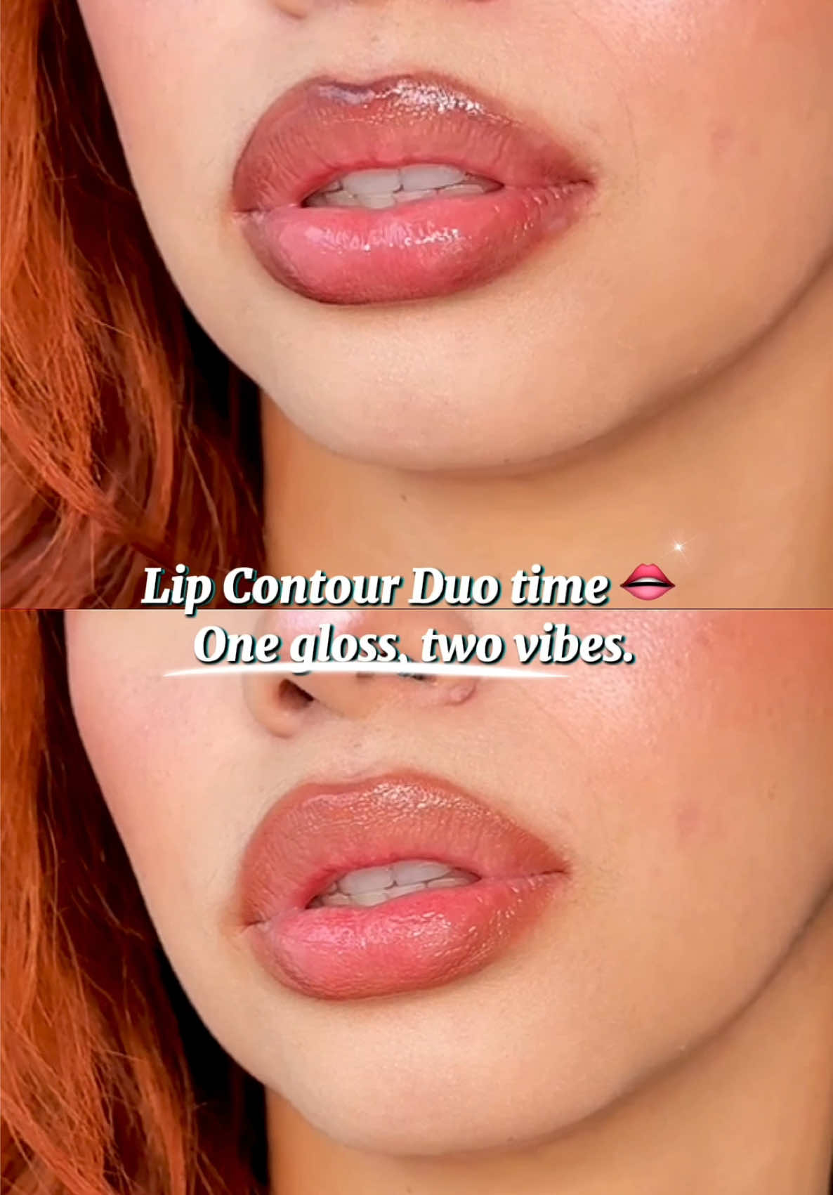 Mismo gloss ✨ dos delineadores, dos moods 💄  @Huda Beauty  . Shop con el link en mi bio y gana tu look  . #YummyBrowns #hudabeauty #hudabeauties #beauty      #creatorsearchinsights 