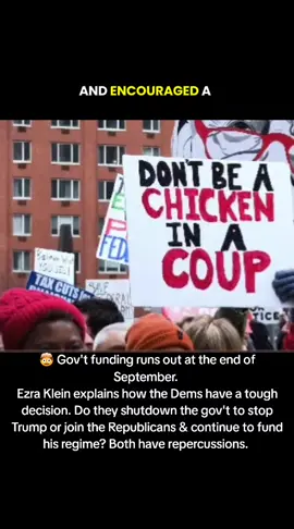 🙏🏼 Ezra Klein gives very informative commentary: In a few weeks the government's funding will run out. If Democrats vote for a new spending bill, they will be funding Trump's autocratic takeover. How can they? #TheEzraKleinShow #StayInformed 