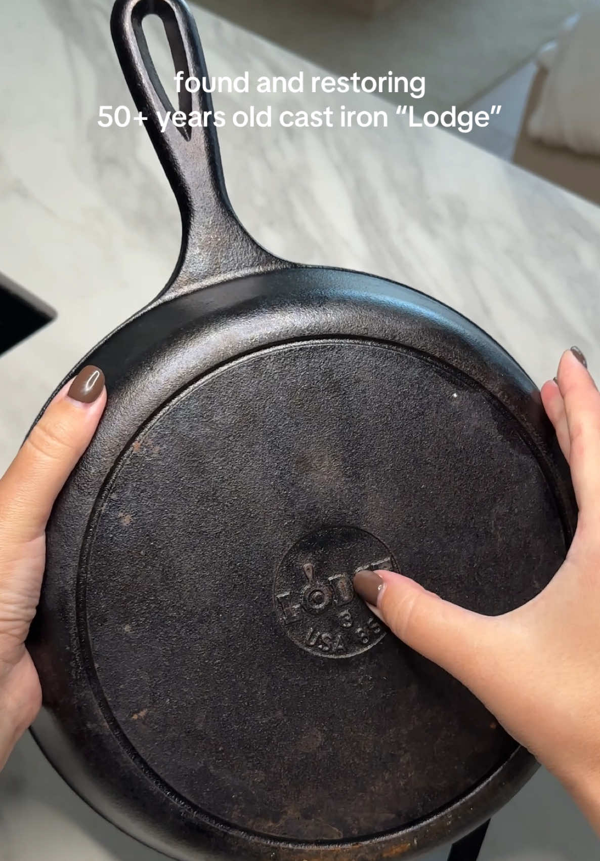 Why are cast iron skillets so expensive? 😬 #CleanTok #asmrcleaning #thriftstore #castiron #washing 