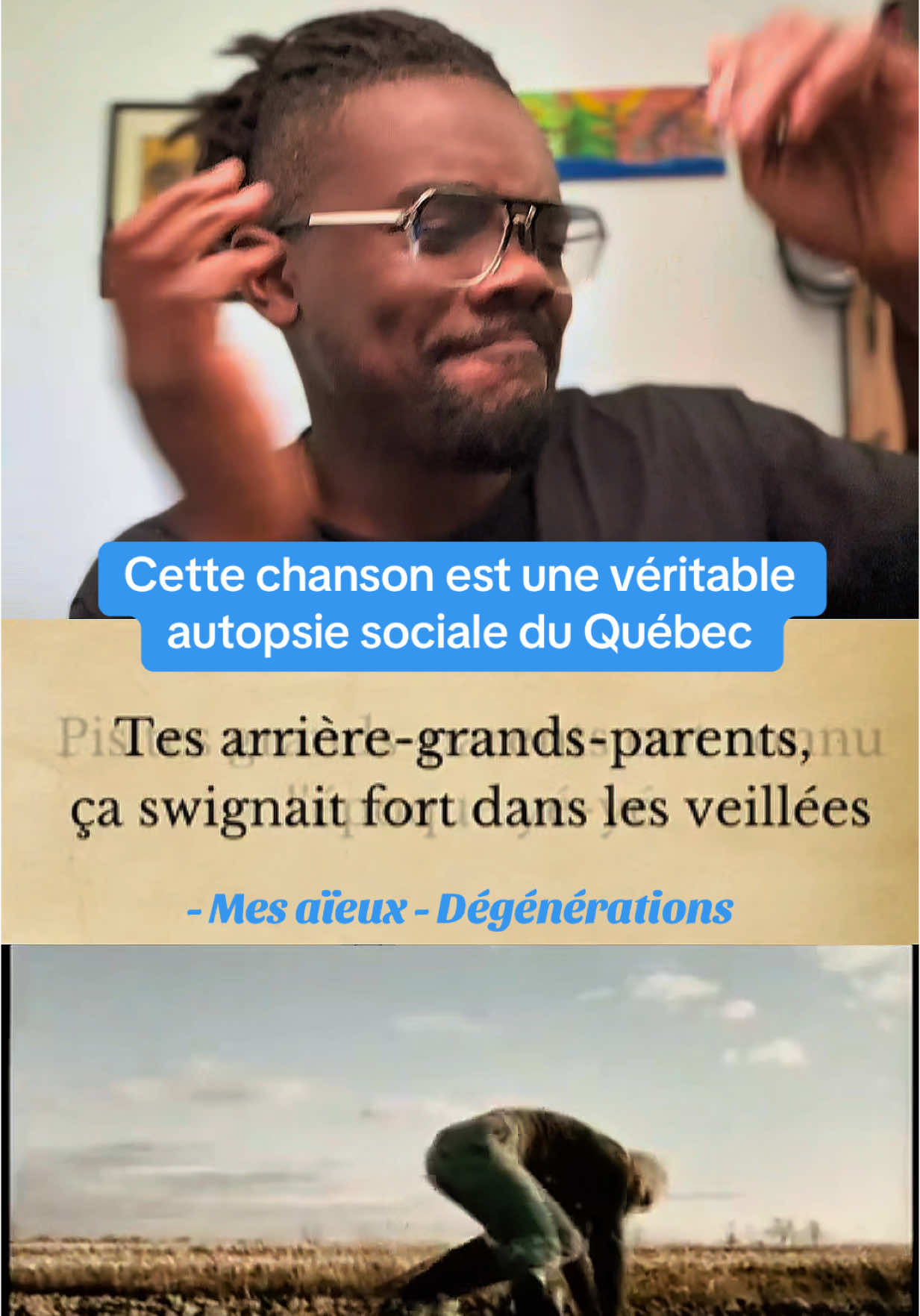 Dégénérations de Mes Aïeux, c’est pas juste une toune : c’est une autopsie de la société québécoise. 