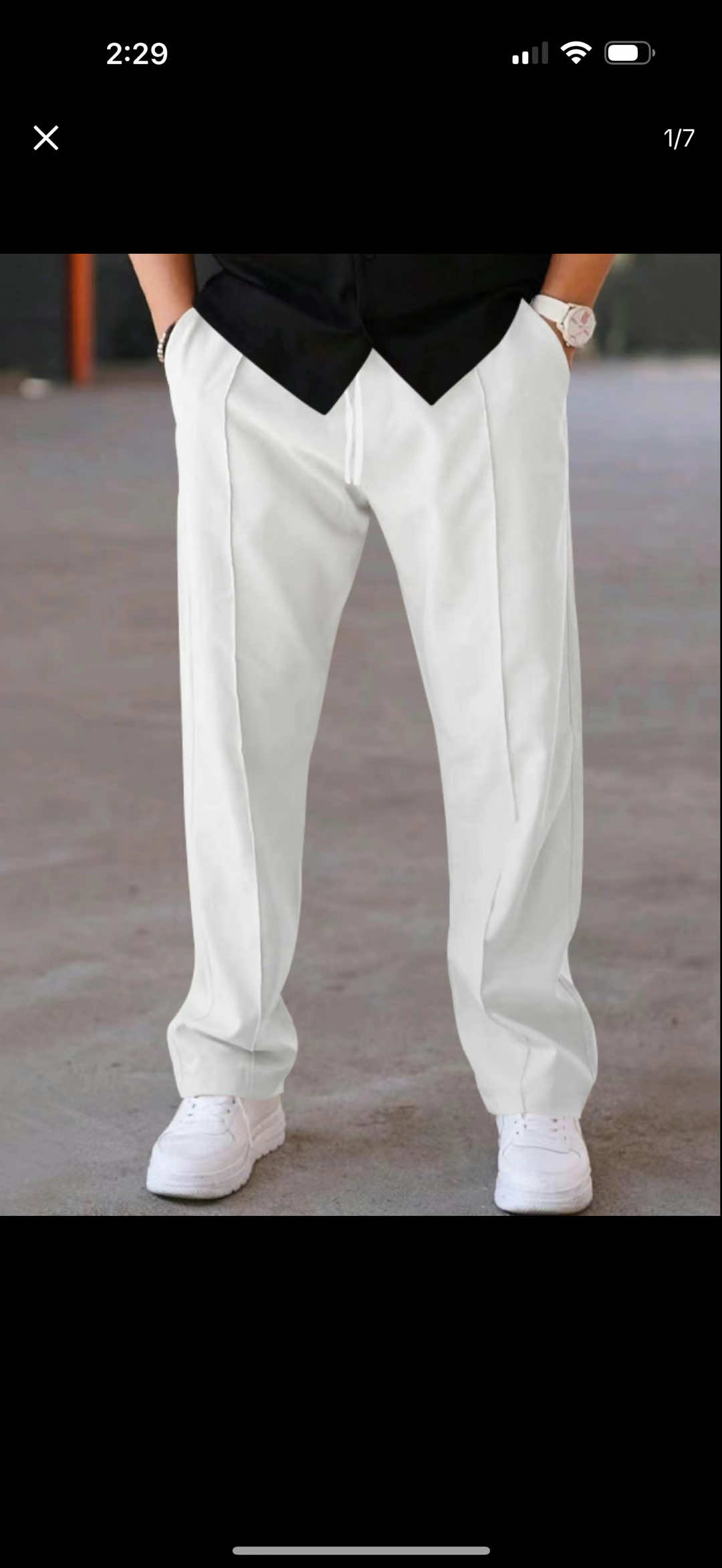 Men's  Elastic Waist Pants, comfy, stretchy, affordable #menswear #pants#regularfit#tiktokshoprestock#fyp