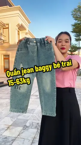 Quần jean baggy bé trai 15-63kg #thoitrangtreem #quanjean #quanjeanbetrai #xuhuong #hottren 