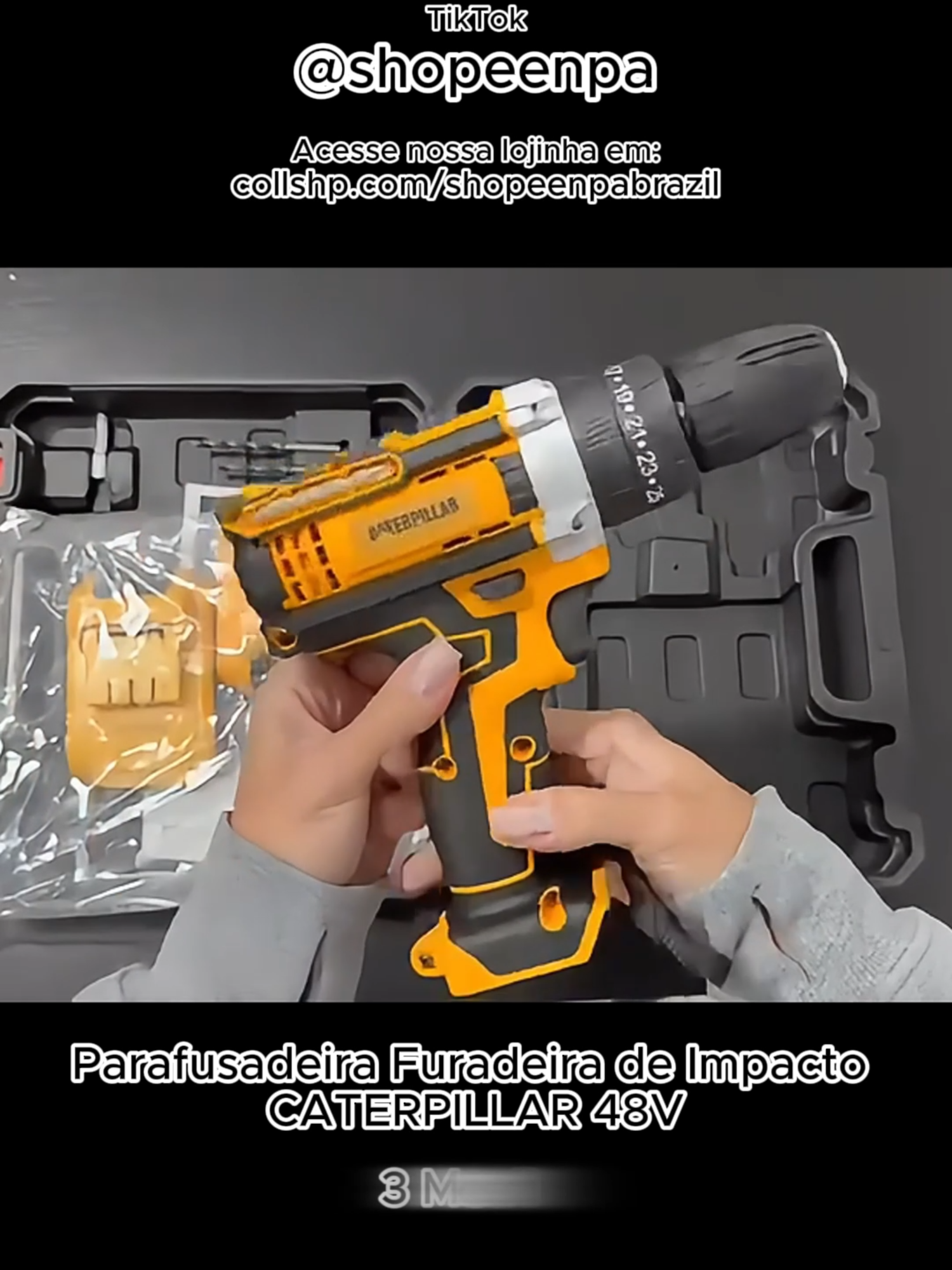 Parafusadeira Furadeira de Impacto CATERPILLAR 48v Acesse: collshp.com/shopeenpabrazil             #Shopeenpa