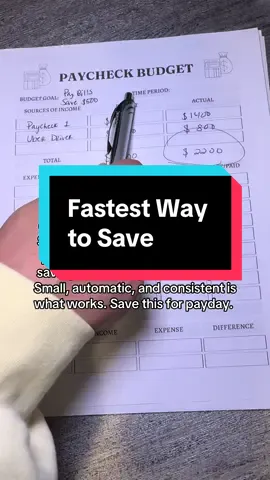 Treat your savings like a bill. #PersonalFinance #budgetingtips #paychecktopaycheck #moneytok #moneytips 