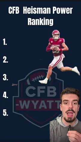 Heisman Trophy Power Rankings after 2 weeks of college football #fyp #viral #oklahomafootball #uscfootball #missourifootball 