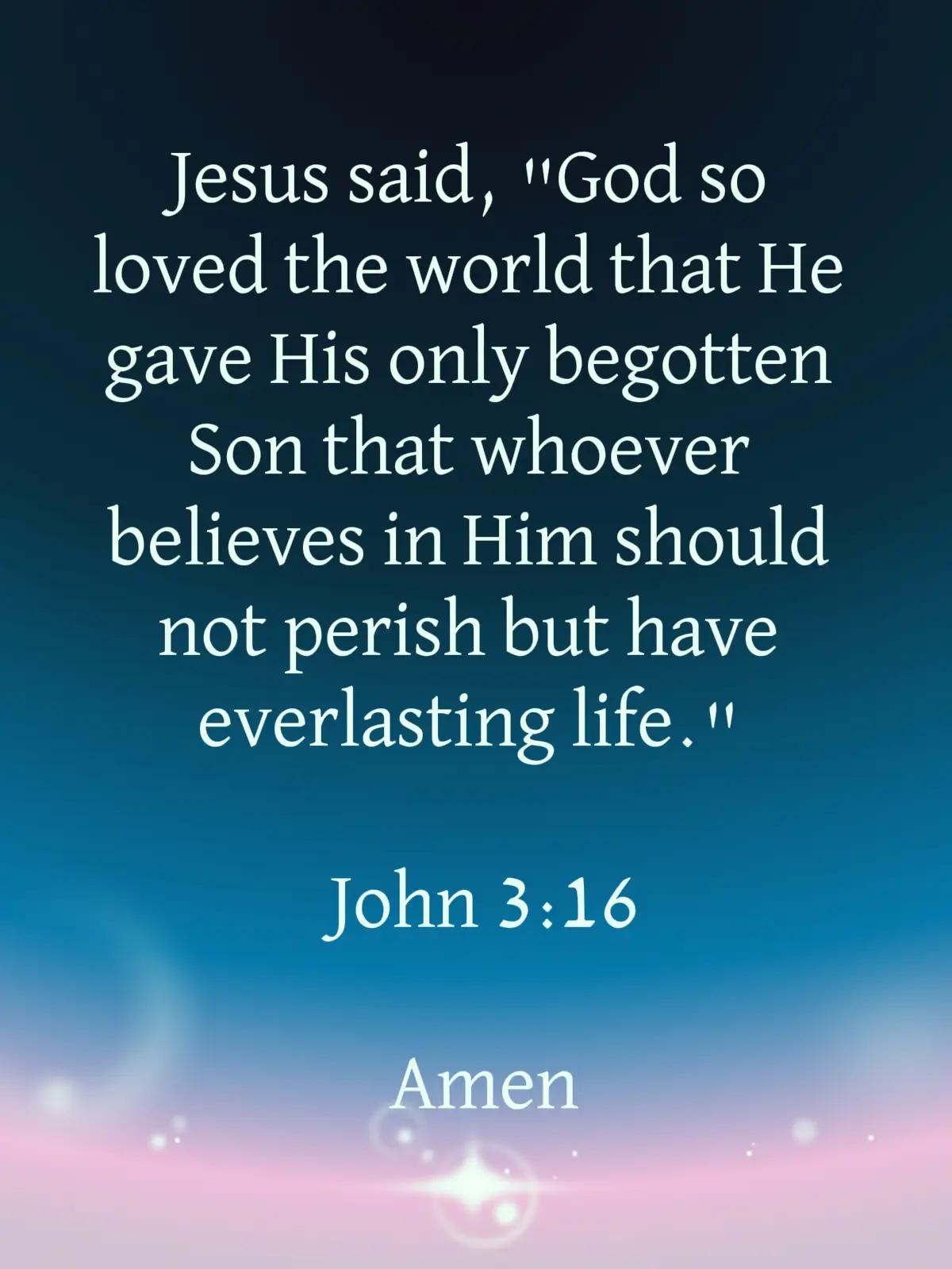 Jesus said, 
