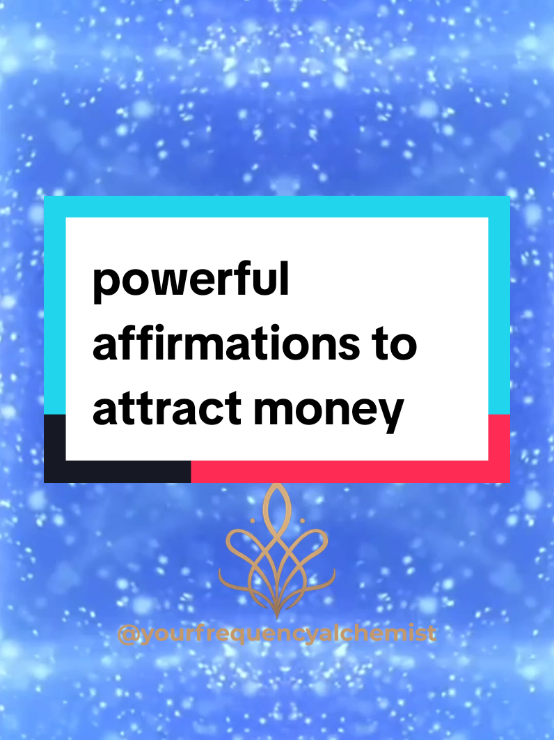 Attract money now with these affirmations 🙏✨️ #affirmations  #manifestmoney  #lawofattraction  #manifestation  #yourfrequencyalchemist 