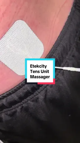 It was enjoyable and relaxing! #tensunit #massaging #neckmassager #backmassage #tiktokshopcreatorpicks @Etekcity 