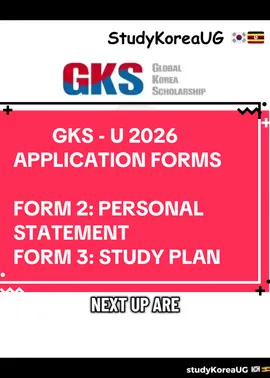 Application Forms Explained | Part 3/4: FORM 2: Personal Statement & FORM 3: Study Plan ✍️ Learn how to write your story and plan your studies step by step. #GKS #studyinkorea #ugandatiktok #scholarship #fyp 