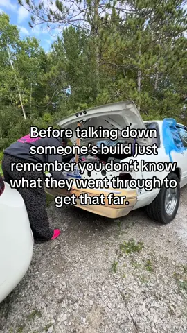 Just like you never knew I lost my mom 18 years ago to inherit this car. It isn’t easy working on it. But when it’s done, I know she’ll be happy. So for now I’m buttoning her up till I get my barn and can do a full restore & give the car the life it deserves. She’s sat in a barn for the past 12 years. I raced it in high school & tucked her away. #fyp #mustang #foxbodymustang #notchback 