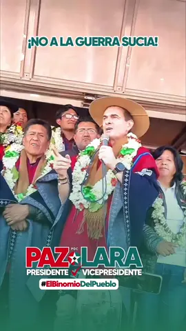 No a la guerra sucia, No a los insultos, No a la división, nosotros vamos a ganar en las urnas 🗳️ el pueblo no quiere más confrontación entre nosotros. #RodrigoPaz #pueblo #bolivia🇧🇴 #elecciones2025 #capitanlara 