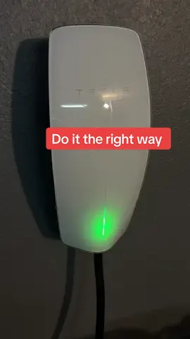 Tesla charger at home. 40 miles an hour charging at home.  Sleep= 6 hours. Wake up to at least 240 miles of charge everyday. Get the full benefits of owning an Electric Vehicle. #teslatok  #tesla 