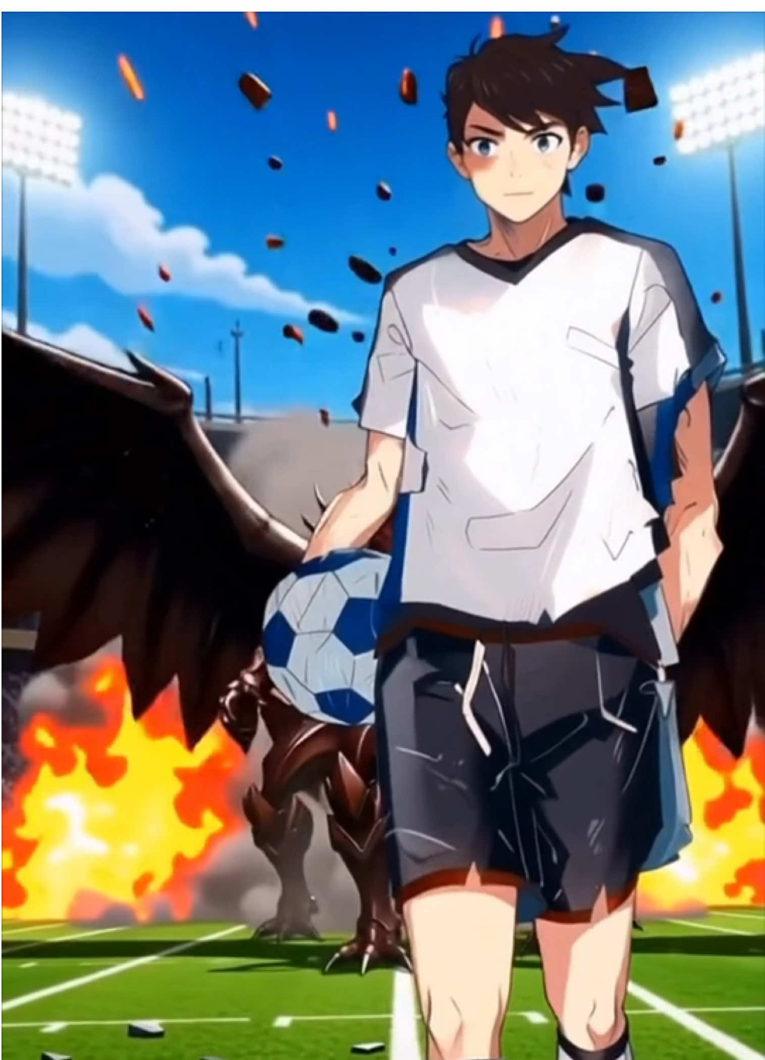 Aníbal tenía un sueño: jugar en primera. El destino lo eligió para otra cosa. ¿Crees que un jugador puede cambiar el mundo? ✨ Comentario “LUZ” si quieres el Capítulo 1. #ElPrisionero #Aníbal #SportsAnime #SoccerAnime #AnimeTok