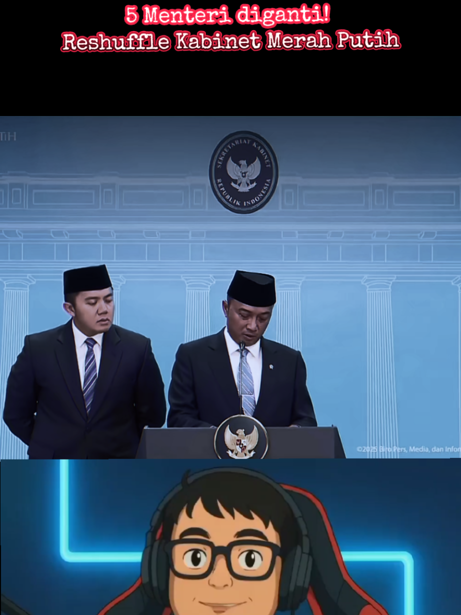 Reshuffle Kabinet dilakukan oleh Presiden Prabowo.  Menteri Keuangan Ibu Sri Mulyani diganti!  #kemenkeu #reshufflekabinet #prabowosubianto 