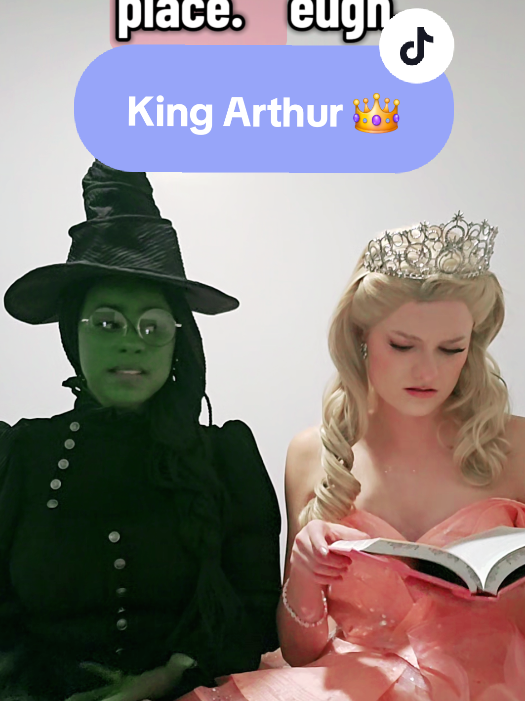 saved the best for last 😝 NSFW but it was too funny to resist 😂 💚: @sibley  #glinda #elphaba #wickedcosplay #philomenacunk #wickedmovie 