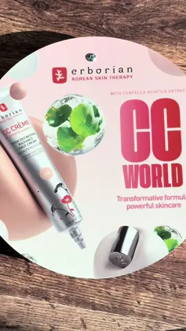 Meet @ErborianUSA’s iconic CC cream!  The centella asiatica powered cream  goes on white, then melts seamlessly into your skin tone for natural, buildable coverage + SPF 25 protection ☀️ Pictured in shades Clair & Doré!
