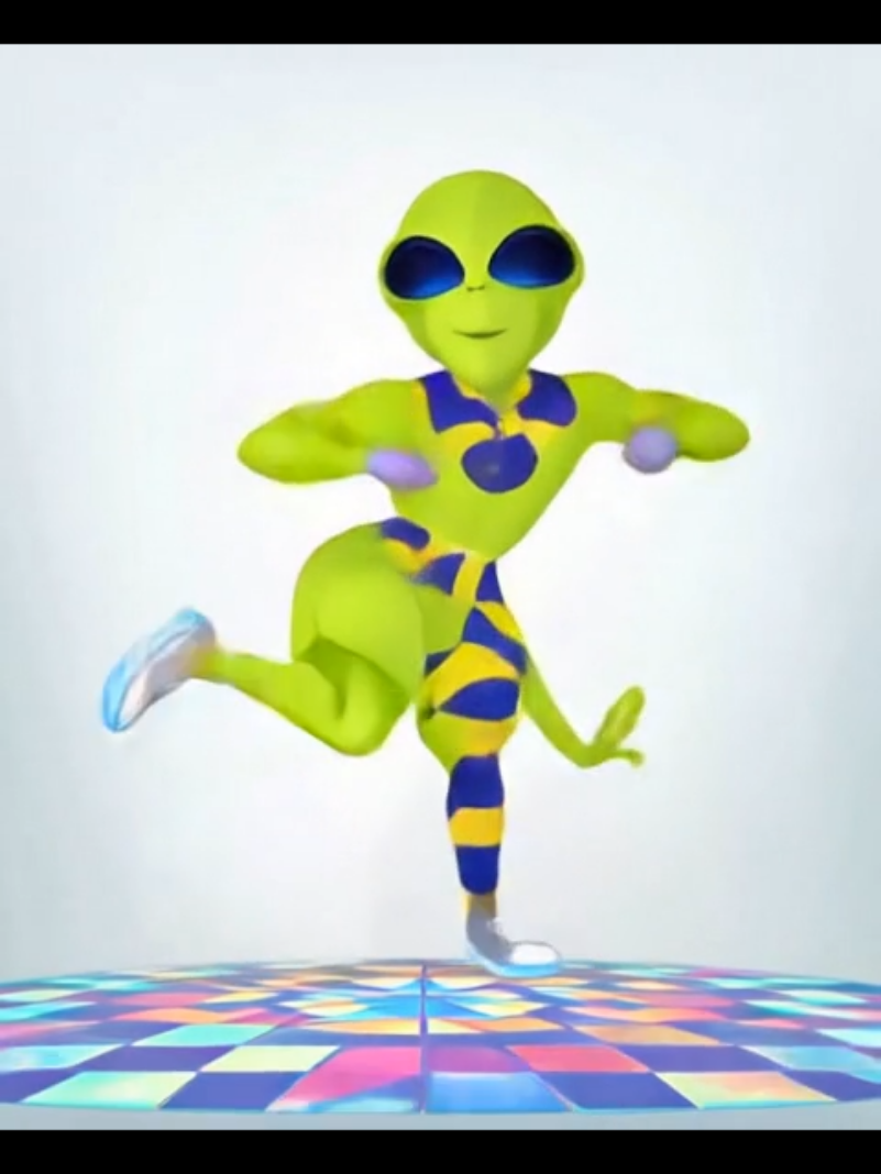 alien lucu sedang joget viral  #alien #jogetviral #anomali #fyp 