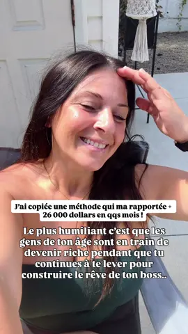 📉 Chaque matin, tu te lèves pour construire le rêve d’un autre. 📈 Pendant que d’autres, sans expérience, encaissent des milliers… juste en copiant un système déjà prêt. Et toi, t’y as accès aussi. Mais tu restes bloquée. Par peur. Par doute. Ou parce que t’as trop écouté les mauvaises personnes. 💸 Pas besoin d’être une experte. 🧠 Pas besoin de créer quoi que ce soit. Tu copies. Tu colles. Tu encaisses. C’est exactement ce que j’ai fait → 27 000 $ générés. ⚠️ Chaque matin où tu ne bouges pas = un jour de plus dans un système qui t’épuise. Mais aujourd’hui, t’as une porte de sortie. Elle est gratuite. Elle est concrète. 📥 Télécharge ton guide. 🛠️ Apprends. Applique. Et reprends le contrôle. Maintenant. #m#marketingdigitals#sidehustleb#businessenligner#revenuspassifsSmallBusiness