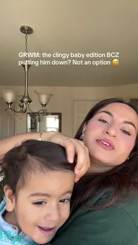 Getting ready with one hand, holding mama’s boy with the other ✨ Products details ✨ Foundation , setting powder Blush@hudabeautyshop  Contour & mascara @Rare Beauty  Concealer @makeupbymario  Lipliner @COVERGIRL  Setting spray @Charlotte Tilbury  . . #MomLifeUnfiltered #GRWMWithBaby #ClingyBabyStage #OneHandMakeup #mamaandmemoments 