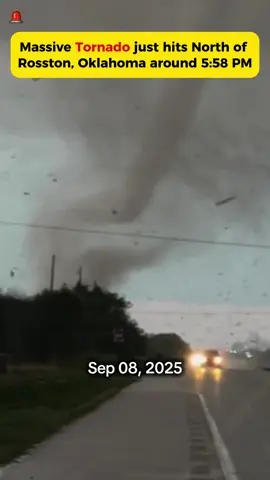 Massive Tornado hits North of Rosston, OK around 5:58 PM #tornado #ok #breaking #weather #severeweather 