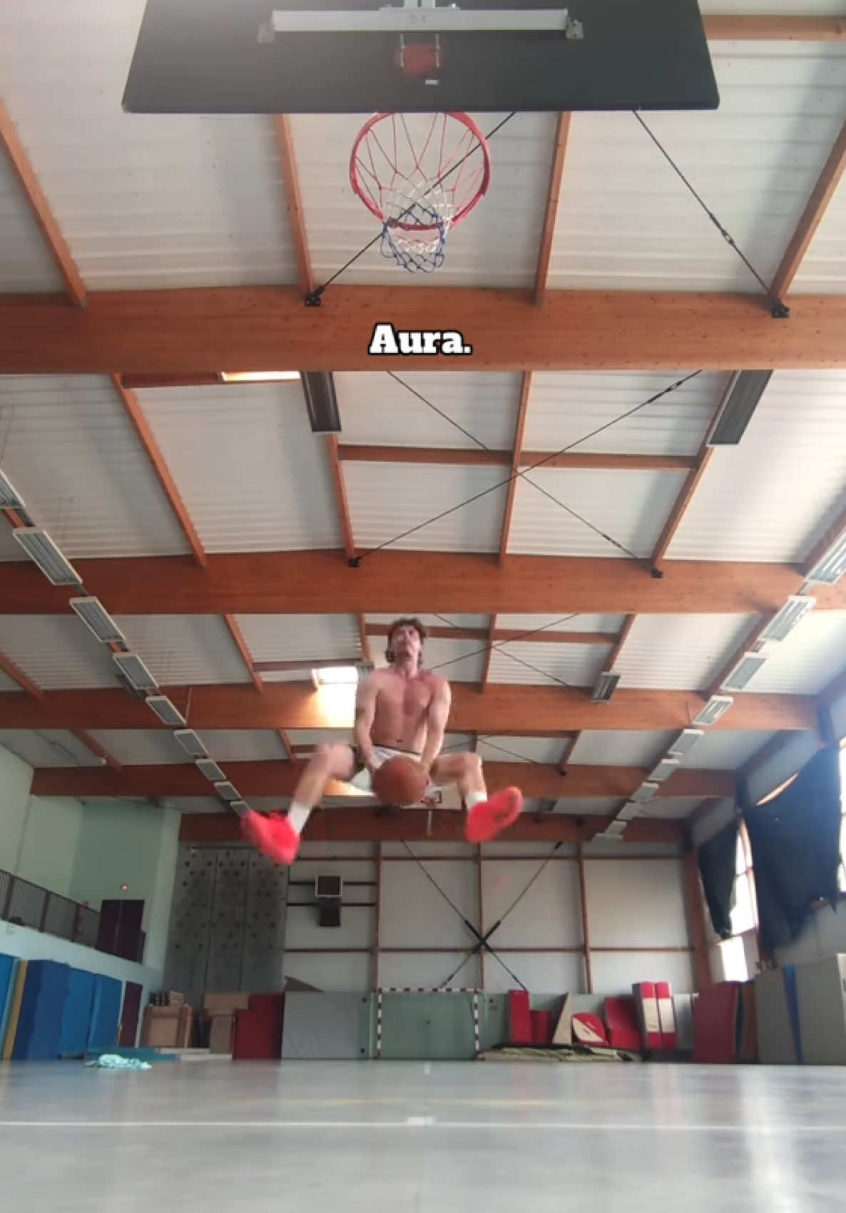 Save some aura for the rest of us 😩 (@elchicolatine) #NBA #basketball #sports #fyp #trickshot 