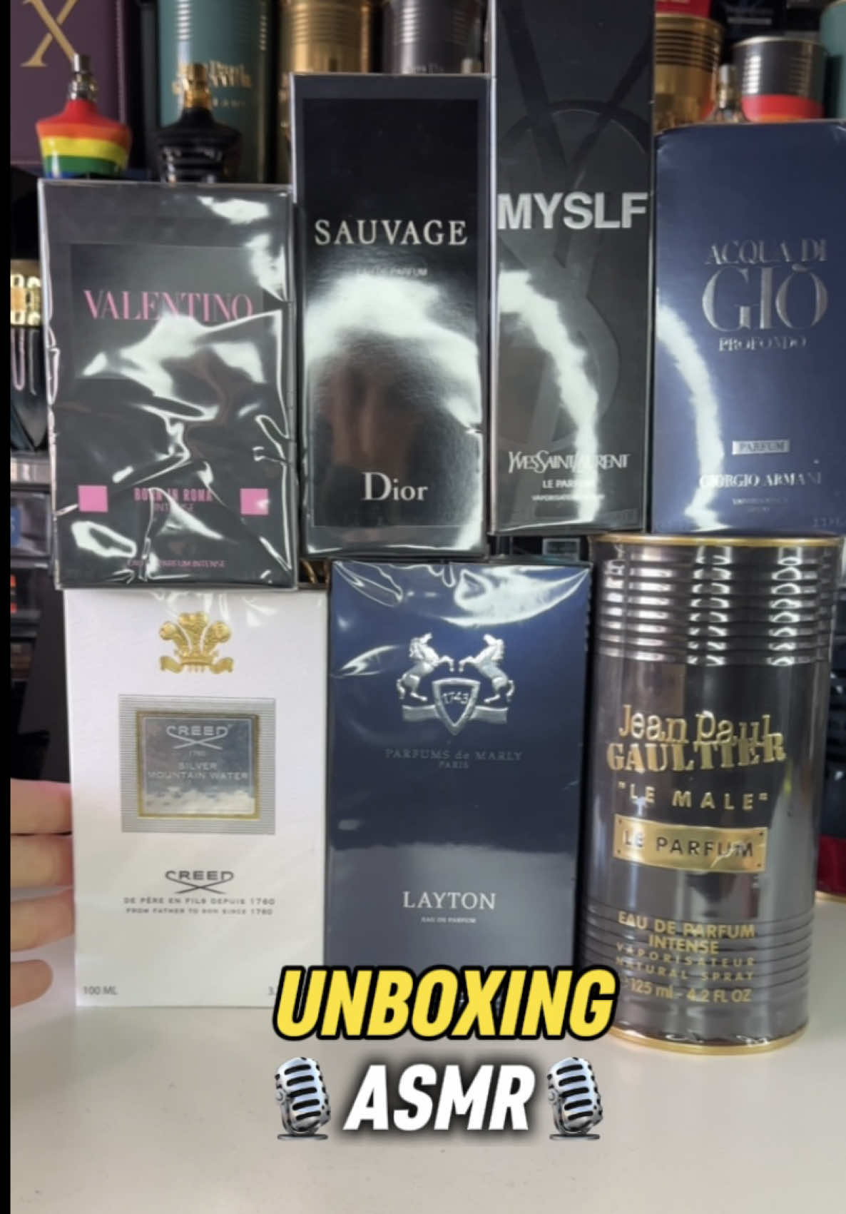 UNBOXING 🎙️ASMR🎙️ Disponibiles en nuestra web en 5 ml Disponible por encargo en 100ml Perfumes 100% originales💯