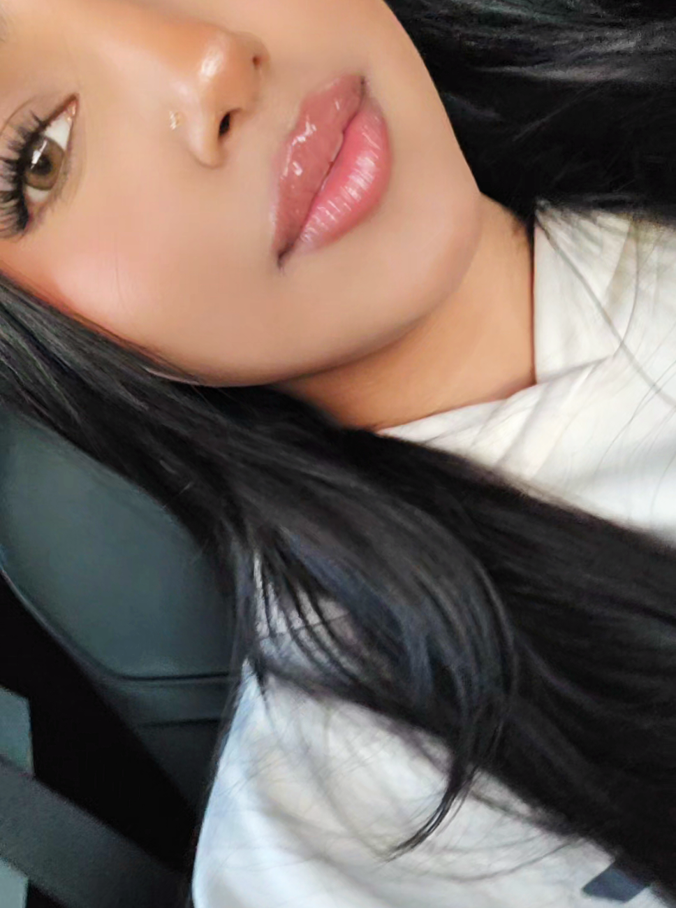 update: nyx sandstorm lip liner, olehenrickson pout preserve in strawberry sorbet, elf plumping pen in shade toasted  #lipcombo 