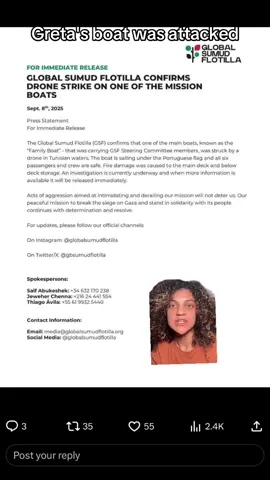 Greta Thunberg and those on the journey have released a statement!!!! #flotilla 