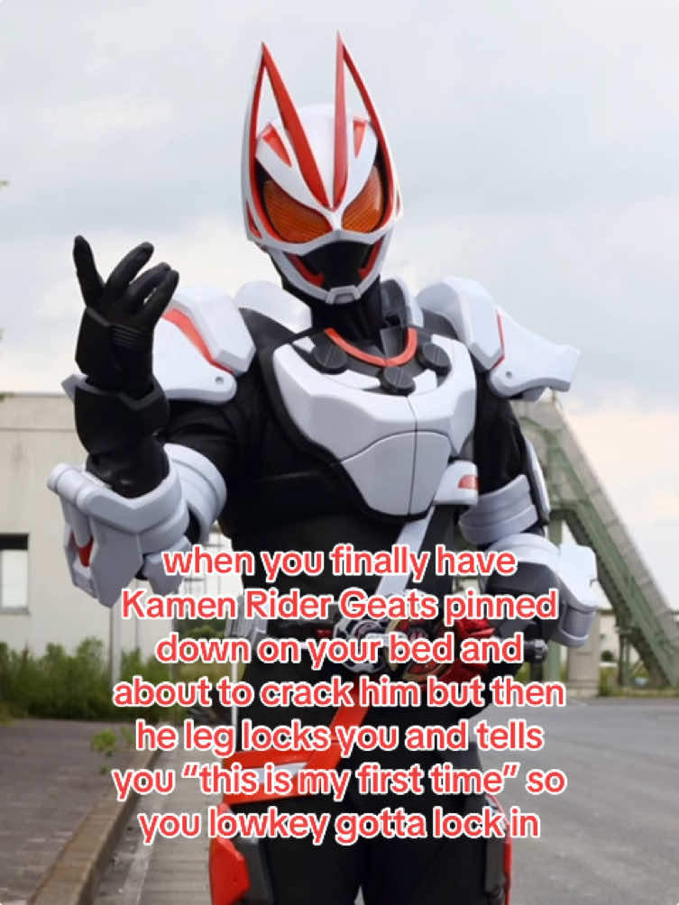 NOTE: I’M ATTRACTED TO THE SUIT, NOT THE PERSON UNDERNEATH. #kamenrider #kamenridergeats #aceukiyo #ukiyoace #kamenridecrossgeats #kamengeats 