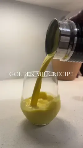 The best part of my evening routine is making this golden milk ✨  Here is the recipe: Grind 5-7 strands of saffron and then place an ice cube to bloom it. In the meantime add 1 cup of milk, 1/2 tsp of turmeric, a pinch of black pepper and cinnamon into your frother. Once the ice has melted, pour the saffron water into the frother, add honey and froth until warm. You can also make this on the stovetop. Enjoy!  #eveningroutine #goldenmilk #antiinflammatory #wellnessdrinks #ayurveda 