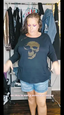 Midnight Skull Studded Longsleeve Keyhole Ladies Top - Edgy Rocker McBling Y2K Alternative Goth Emo Grung Rocker Casual Soft Womenswear Comfortable