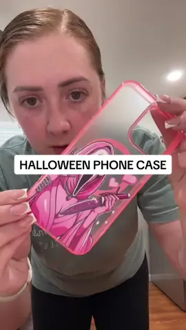 Yall have to get this phone case, she is so cute & her nails though???😍🎀👏🏻 #halloween #phonecase #pinkgirl 