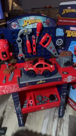 Just grabbed this Spider-Man tool bench for my 2-year-old nephew’s Christmas gift 🎁🕷️🔧 It comes with a car that has big parts he can take apart and rebuild—such a fun way for him to play and learn. Can’t wait to see his face when he opens it! 🚗✨ #toddlersoftiktok #toddlertoys #spiderman #marvel #tiktokshopblackfriday 
