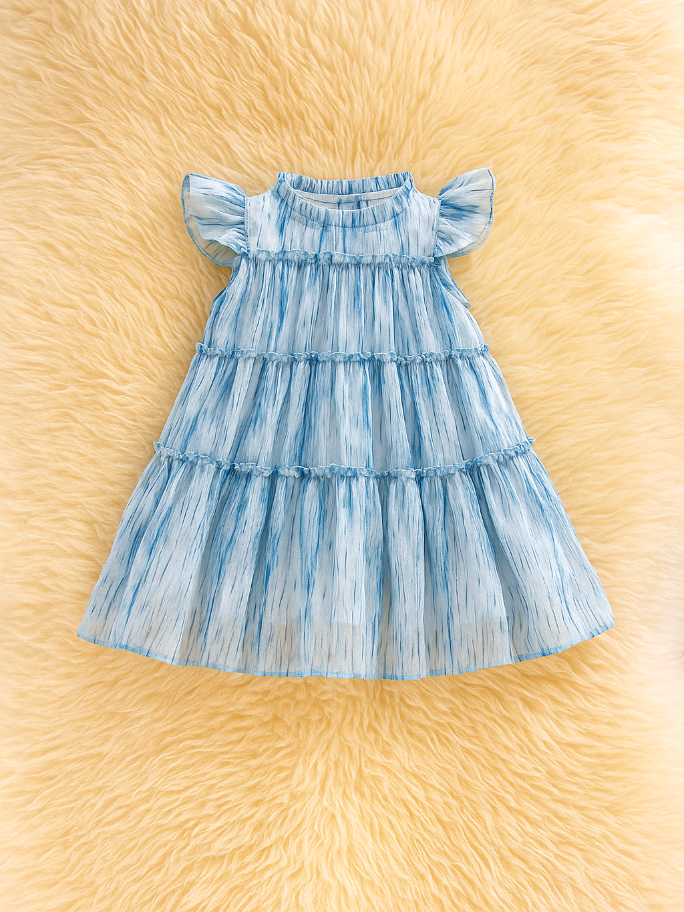 Gaun lucu berwarna biru untuk gadis, cocok untuk usia 1-8 tahun, sundress girl, gaun princess anak, baju gaun anak perempuan Kids Bayi, baju cuci gudang murah #bajuanak #dressanak #gaunanak #xyzbca #fyp 