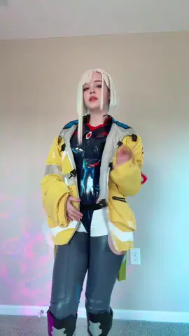 Lucy in David’s jacket #cyberpunkedgerunners #lucycosplay #cyberpunk2077 #lucycyberpunk 