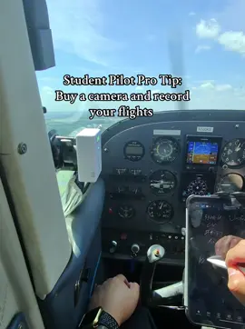 Tips for Pilots: not only will you capture cool moments on your flight but you can see how you can improve your technique during maneuvers and landings! #pilotslife #flighttraining #studentpilot #aviation #pilotsoftiktok 
