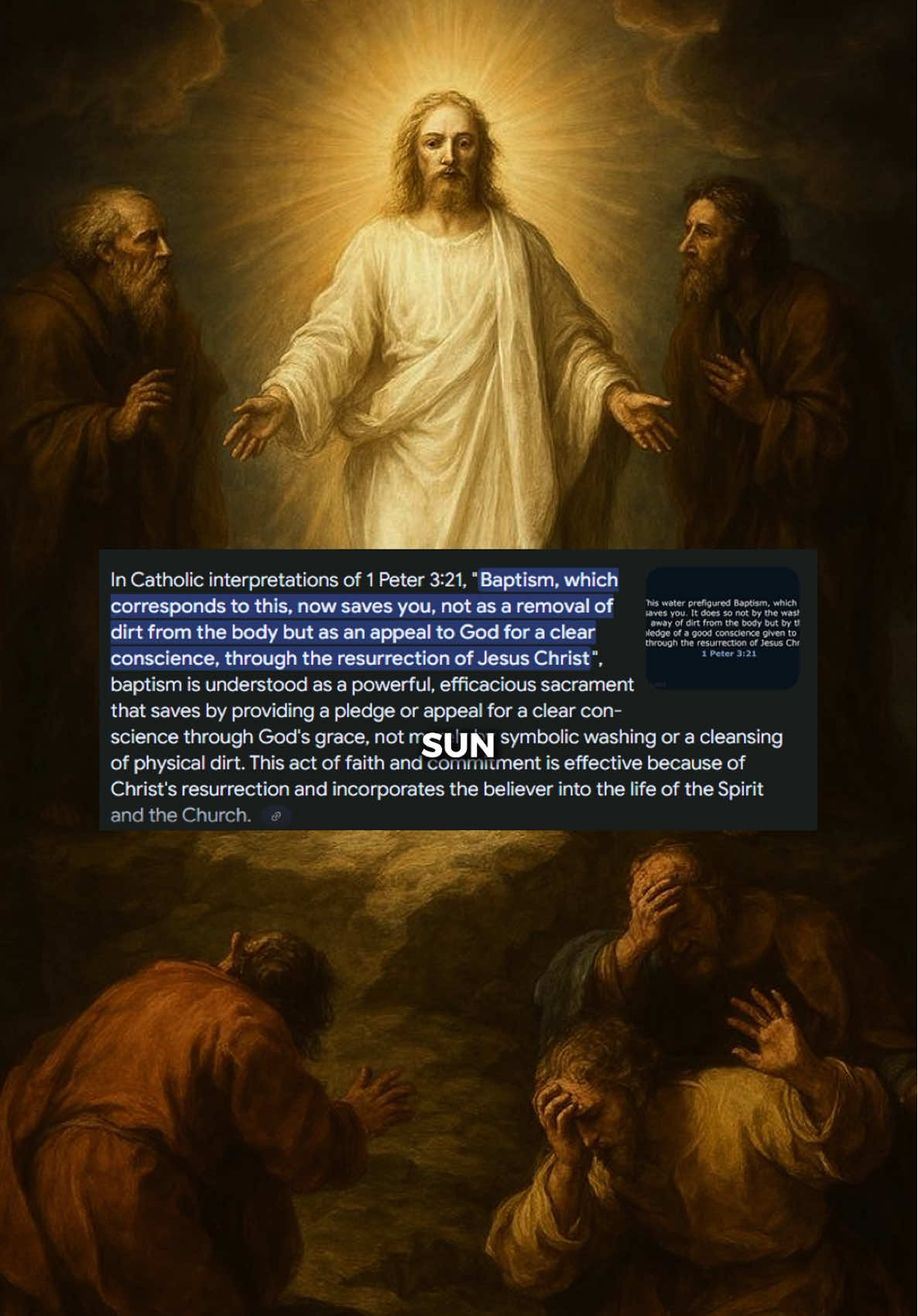 The Transfiguration proves Saintly Intercession #Catholic #catholictiktok #Jesus #God 