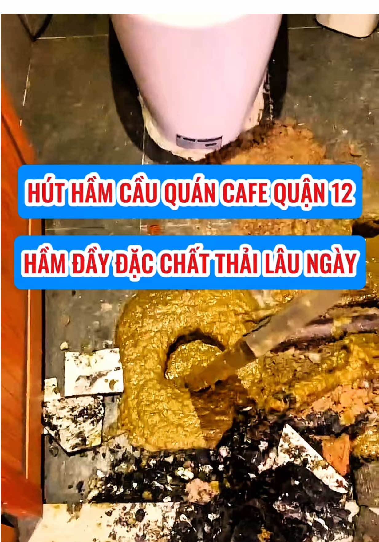 Hút Hầm Cầu Quán Cafe Đầy Đặc Chất Thải Tại Quận 12 #huthamcauquangthao #huthamcau #ruthamcau #húthầmcầu #nghetboncau 