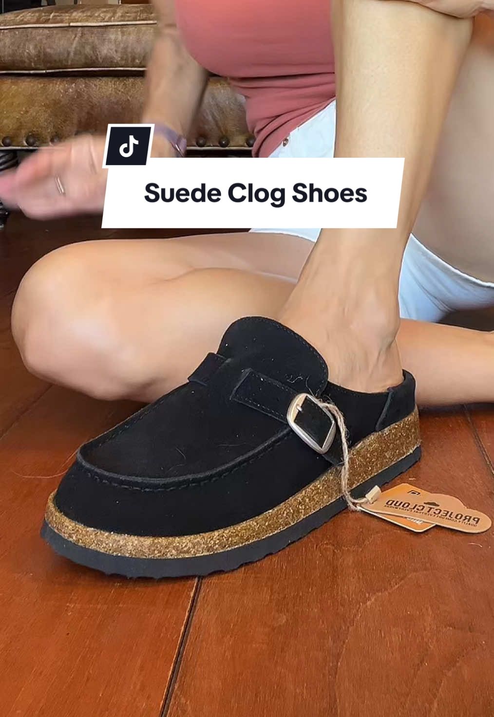 These genuine suede clogs from @Project Cloud Shop are like walking on clouds & totally on trend for fall! #clogs #suedeclogs #corkclogs #clogshoesforwomen #clogshoes 
