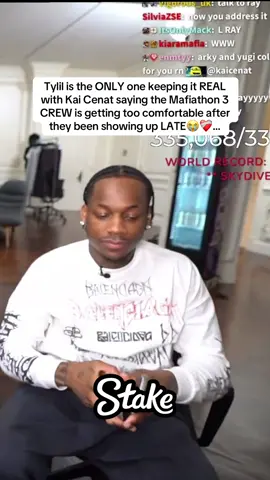 Tylil is the ONLY one keeping it REAL with Kai Cenat saying the Mafiathon 3 CREW is getting too comfortable after they been showing up LATE😭❤️‍🩹… #kaicenat #tylil #mafiathon3 